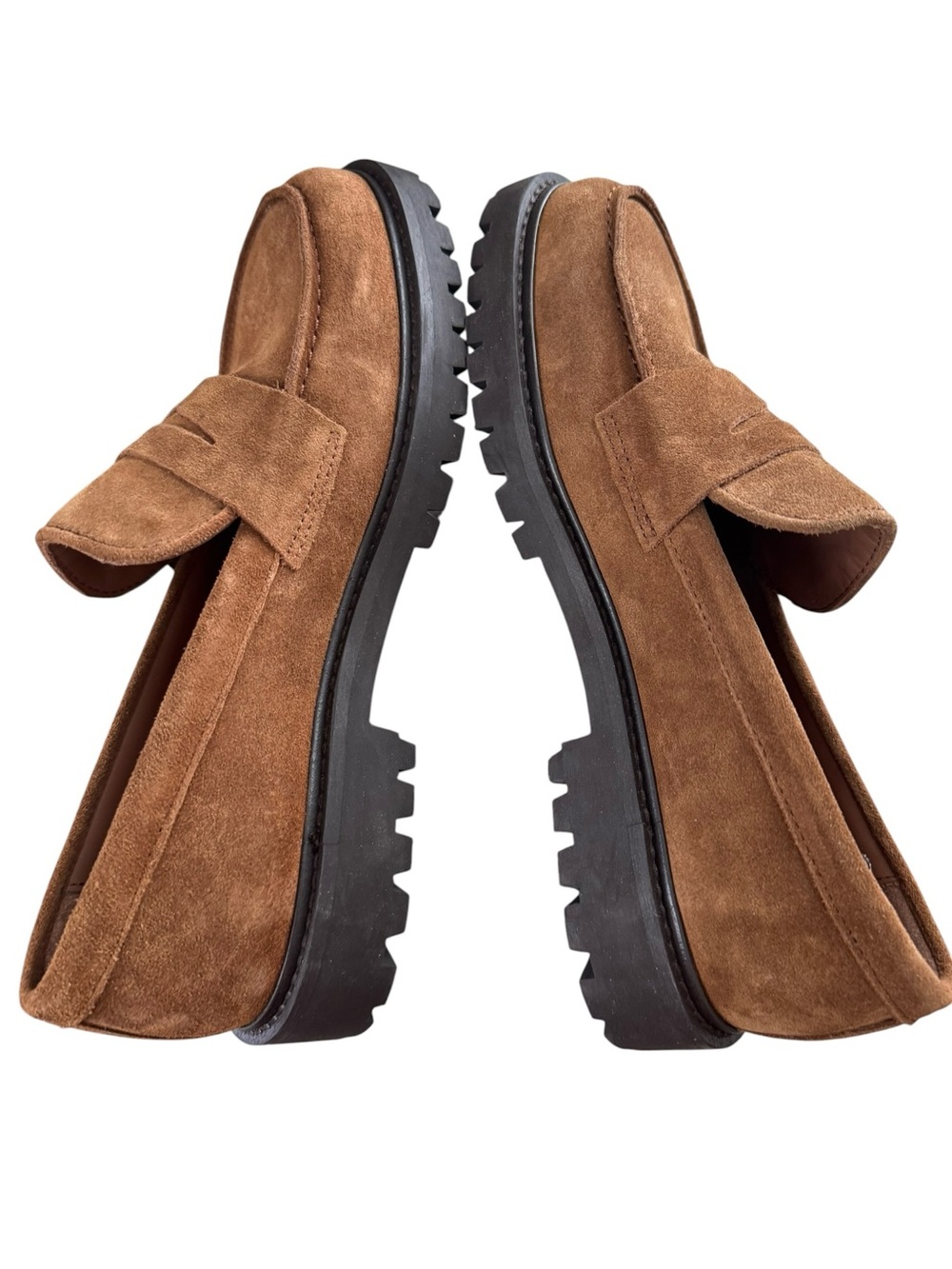 Thursday Boot Company Penny Loafers in Honey Brown Suede size 8.5 - Picture 7 of 11